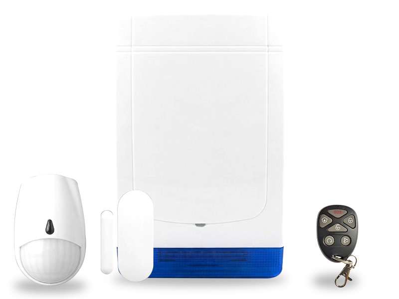 Kit Siqura BATTERY: centrale a batteria, sensori e telecomando